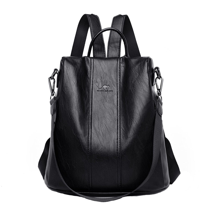 Stella - Bolsa Mochila Feminina de Couro Premium