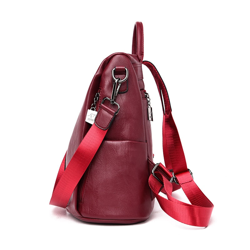 Stella - Bolsa Mochila Feminina de Couro Premium