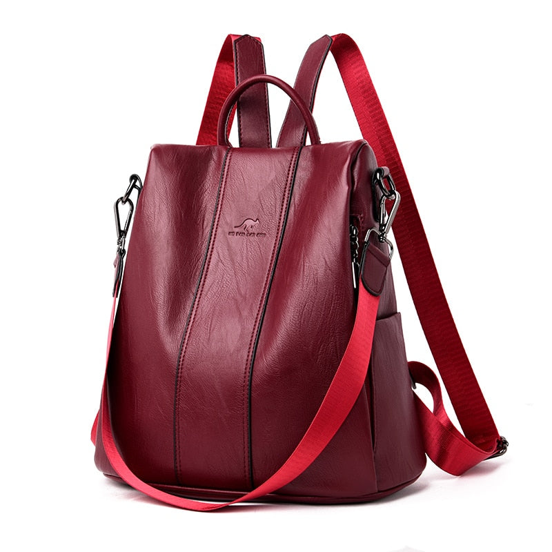 Stella - Bolsa Mochila Feminina de Couro Premium