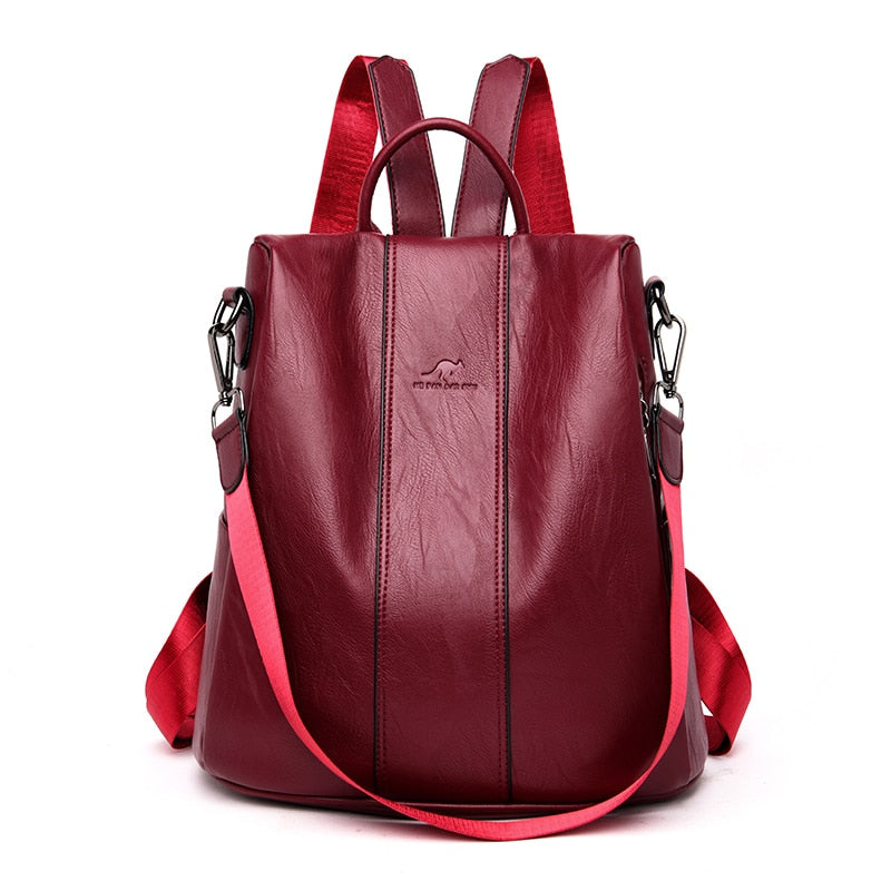 Stella - Bolsa Mochila Feminina de Couro Premium