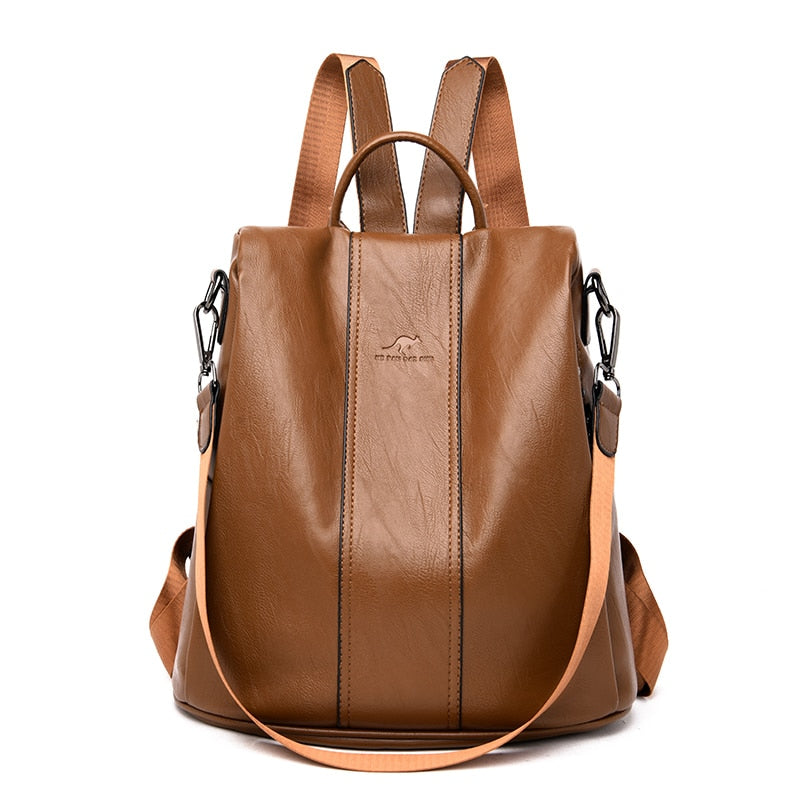 Stella - Bolsa Mochila Feminina de Couro Premium