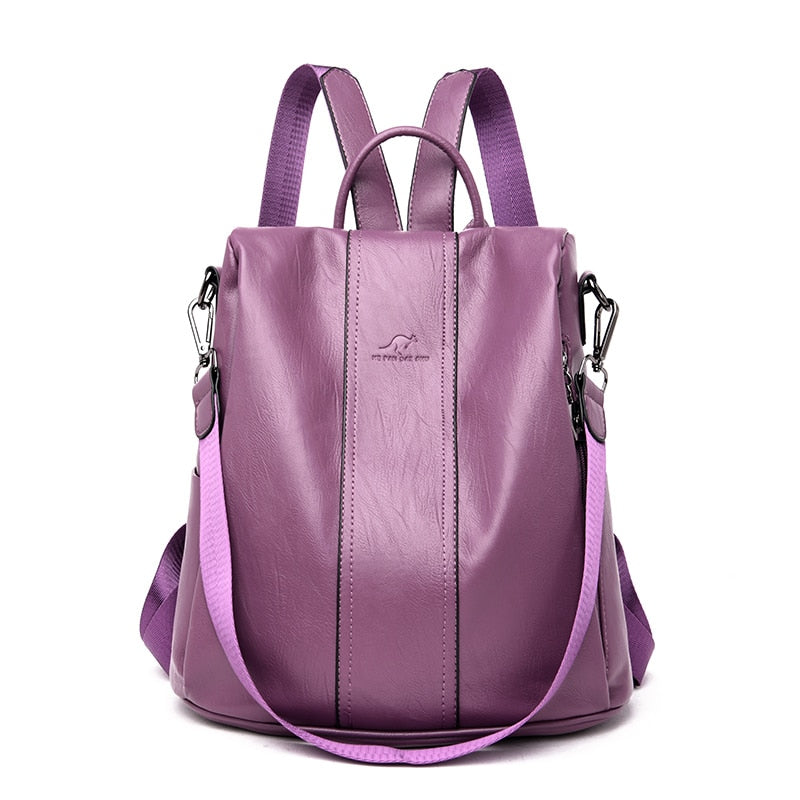 Stella - Bolsa Mochila Feminina de Couro Premium