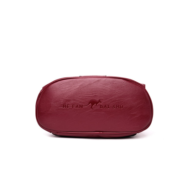 Stella - Bolsa Mochila Feminina de Couro Premium