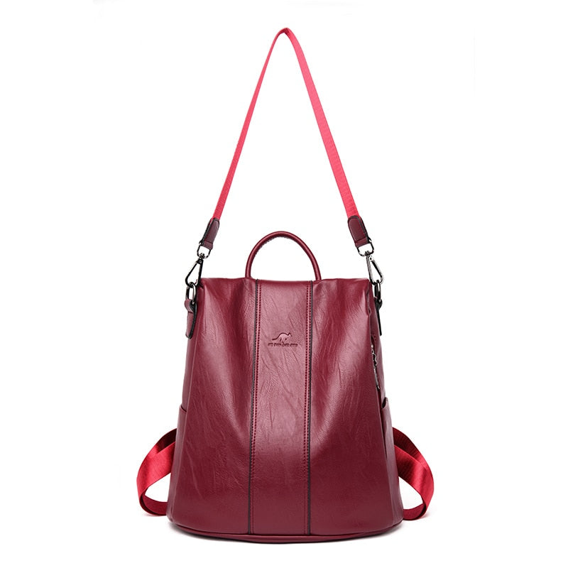 Stella - Bolsa Mochila Feminina de Couro Premium