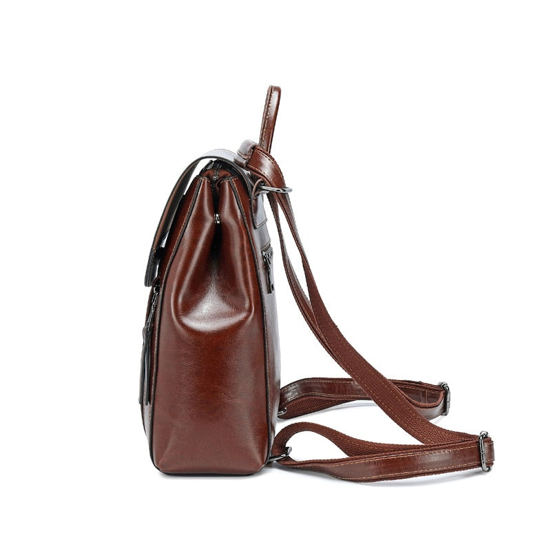 Scarlett - Bolsa Mochila Feminina de Couro Premium