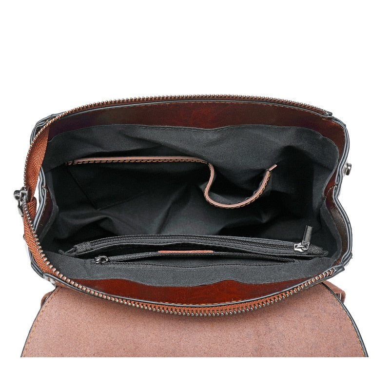 Scarlett - Bolsa Mochila Feminina de Couro Premium