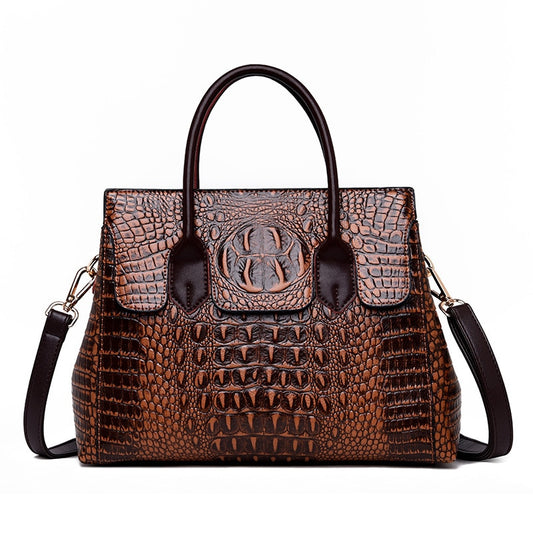 Carmem - Bolsa Feminina Couro de Crocodilo